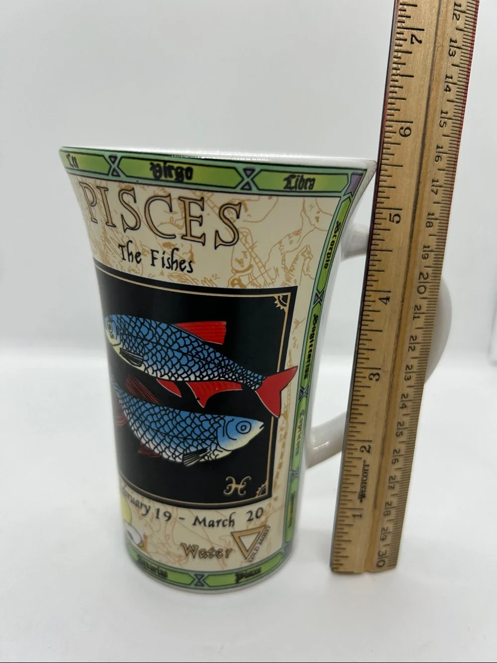 Pisces Astrology Zodiac Sign Ceramic Coffee Mug February 19 / March 20 - Picture 10 of 11